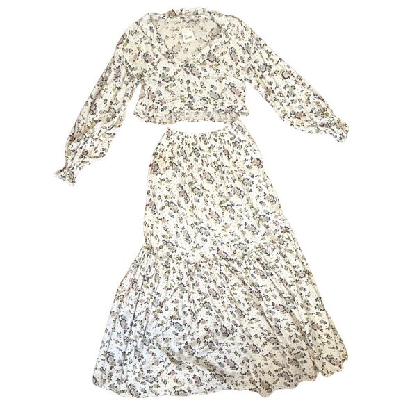 FREE PEOPLE Secret Garden Maxi Skirt Set $168 NWT XS - Picture 2 of 8